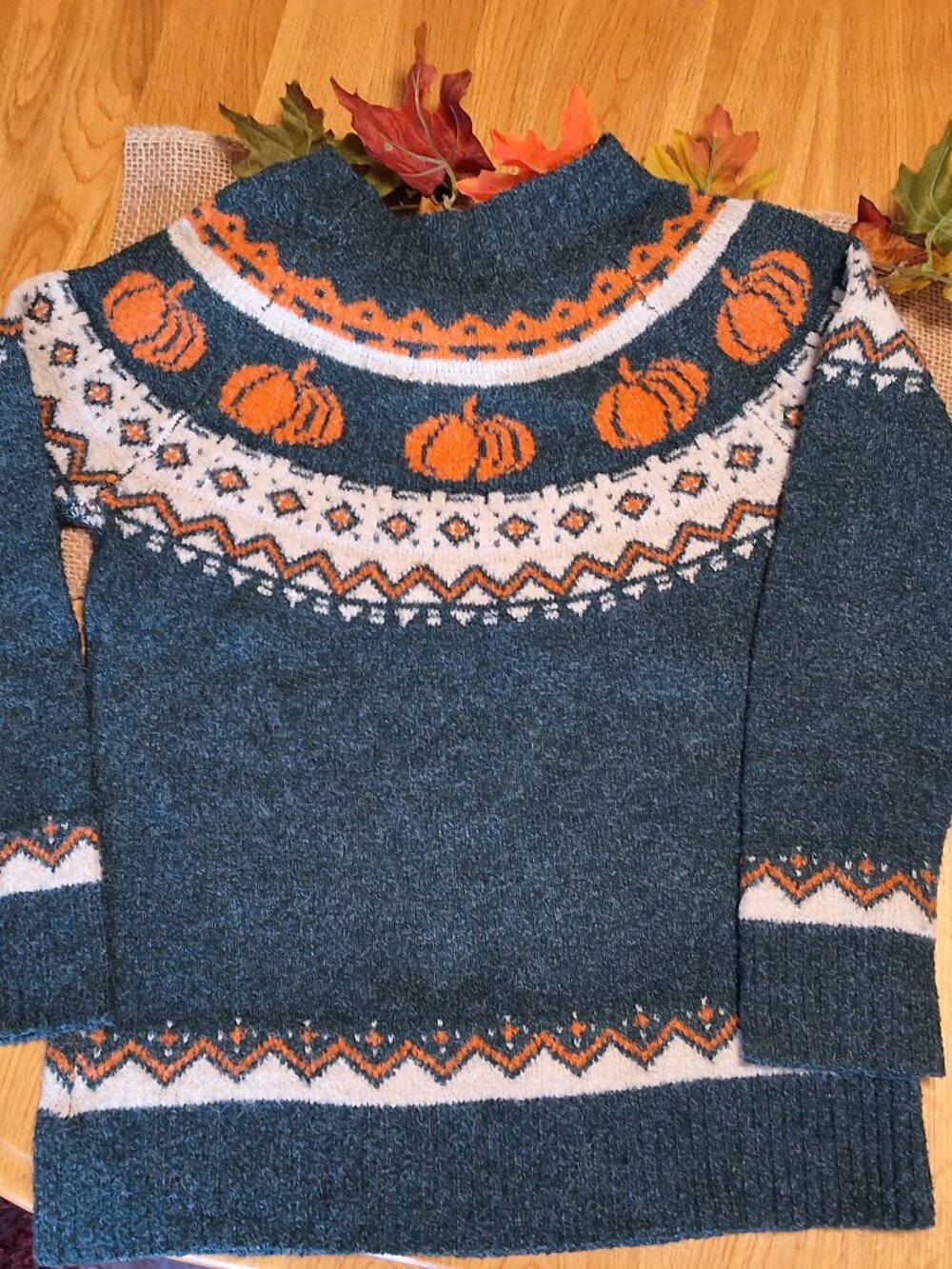 MAURICES XS Pumpkin Fall Sweater